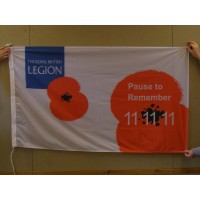 11.11.11 PAUSE TO REMEMBER Flag - 5ft x 3ft